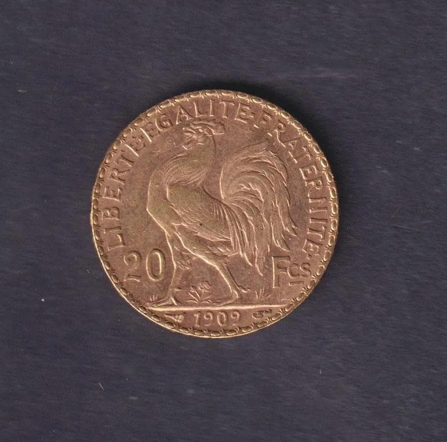 France 1912 Gold 20 Francs (Rooster, F-VF) – #4 - Realised Price